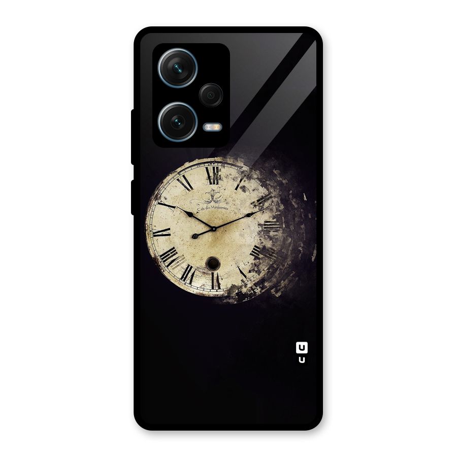 Fading Clock Glass Back Case for Redmi Note 12 Pro Plus 5G