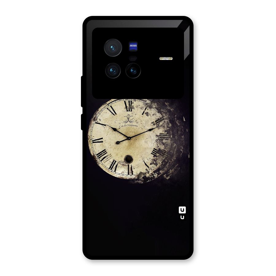 Fading Clock Glass Back Case for Vivo X80