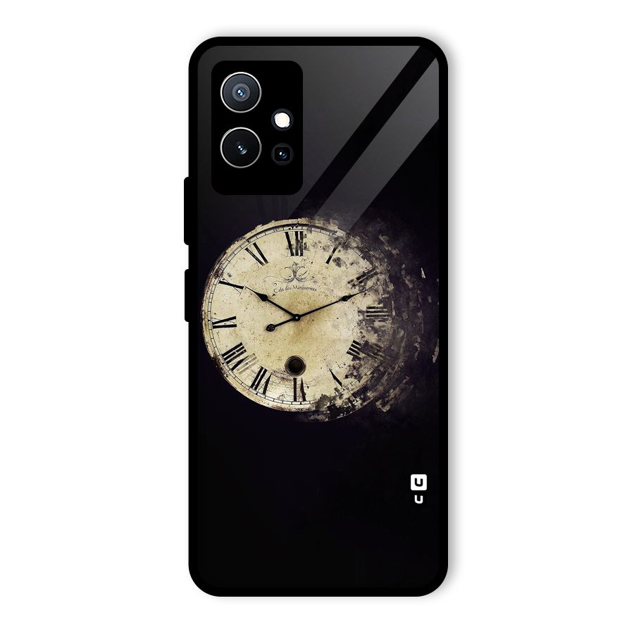 Fading Clock Glass Back Case for Vivo Y75 5G