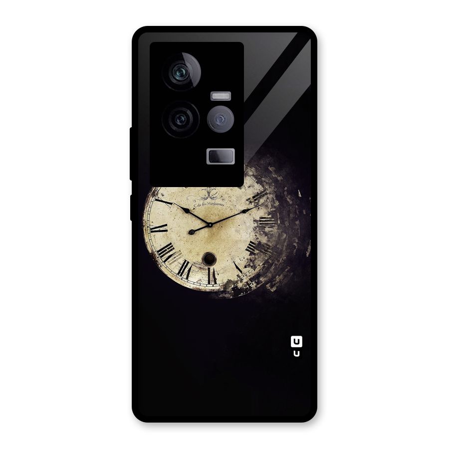 Fading Clock Glass Back Case for Vivo iQOO 11 5G