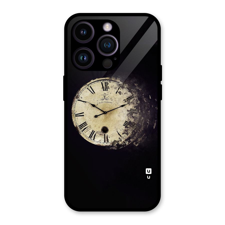 Fading Clock Glass Back Case for iPhone 14 Pro