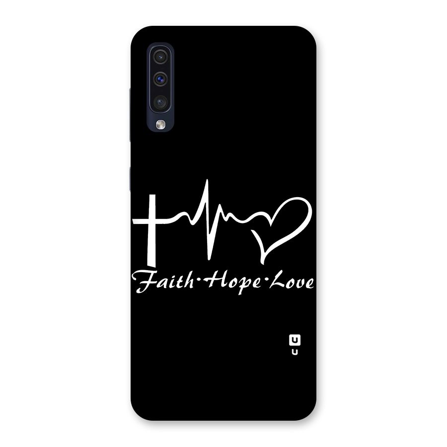 Faith Hope Love Heart Sign Back Case for Galaxy A50s