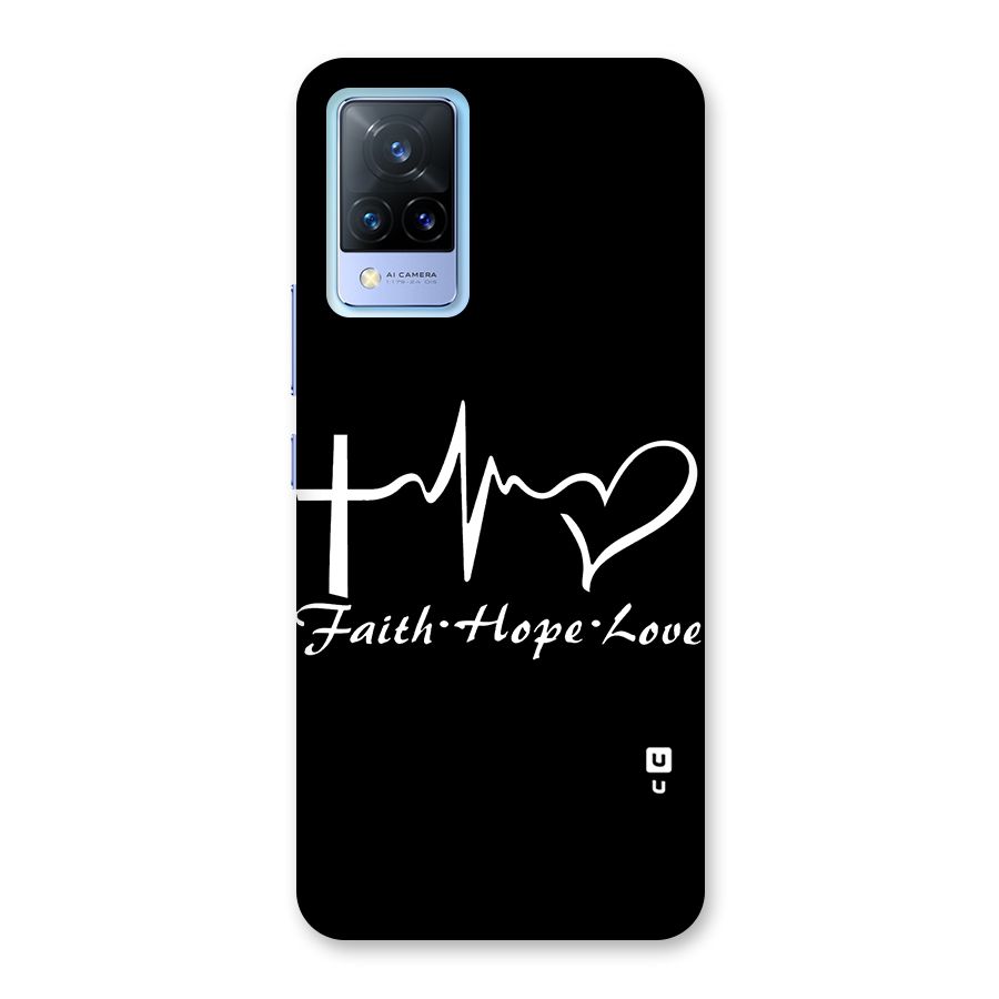 Faith Hope Love Heart Sign Back Case for Vivo V21 5G