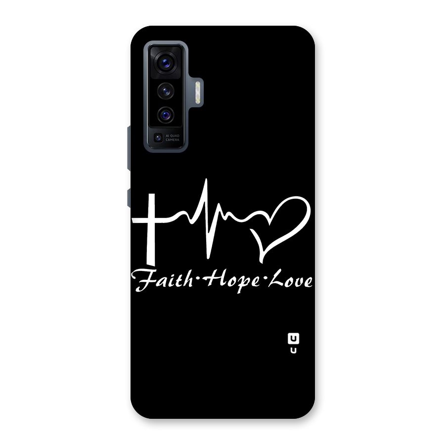 Faith Hope Love Heart Sign Back Case for Vivo X50