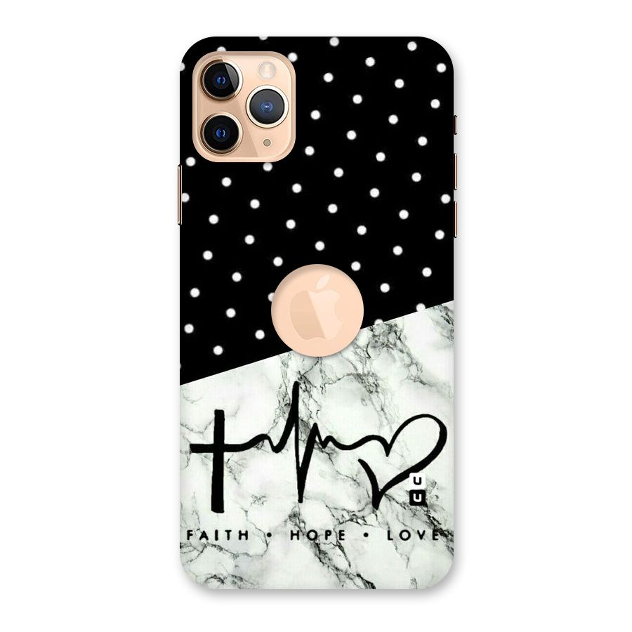 Faith Love Back Case for iPhone 11 Pro Max Logo Cut