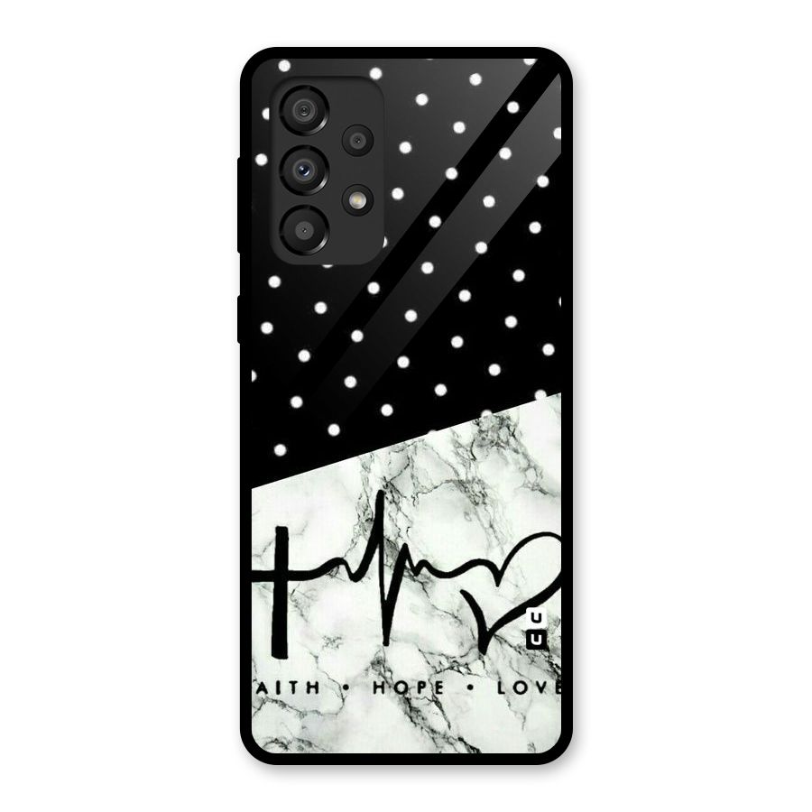Faith Love Glass Back Case for Galaxy A33 5G