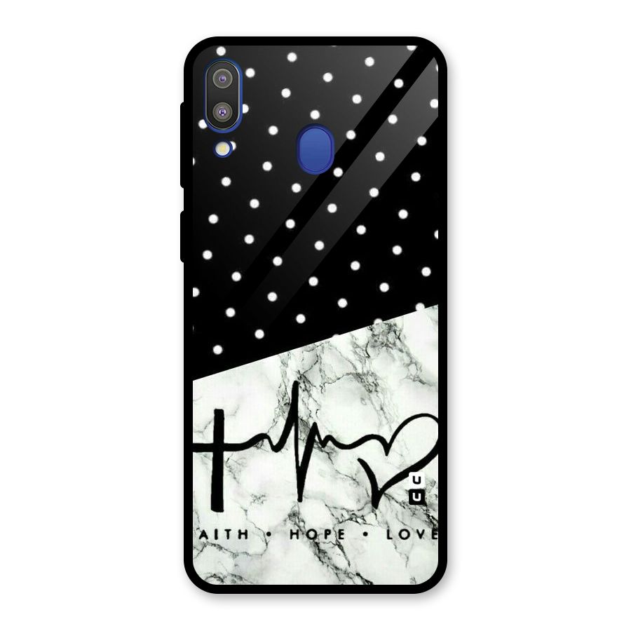 Faith Love Glass Back Case for Galaxy M20