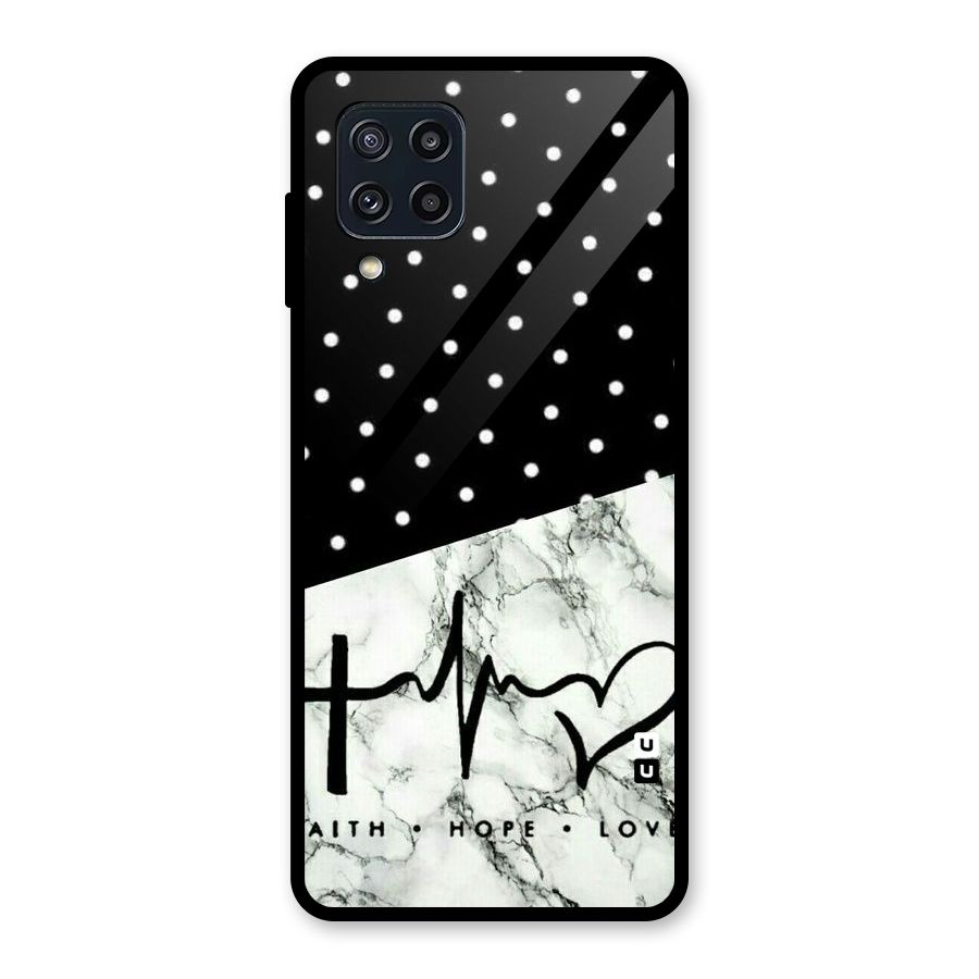 Faith Love Glass Back Case for Galaxy M32
