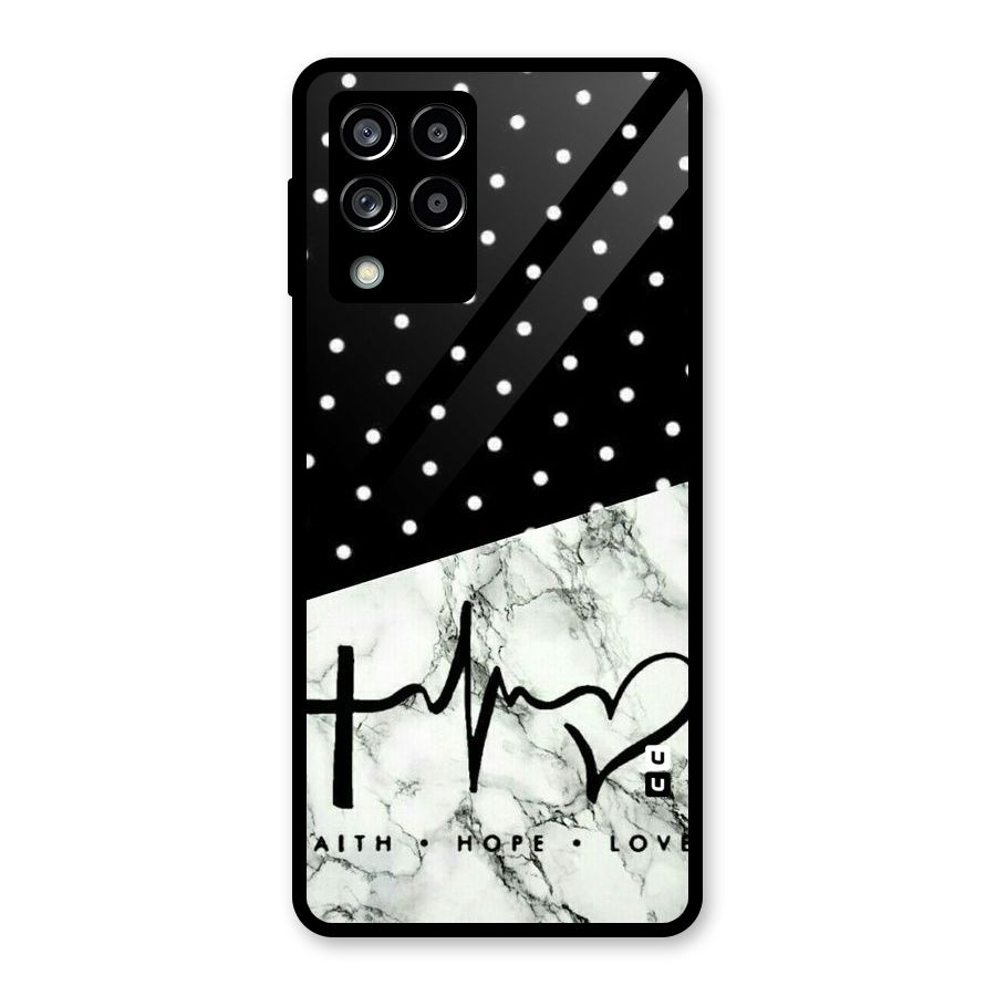 Faith Love Glass Back Case for Galaxy M53 5G