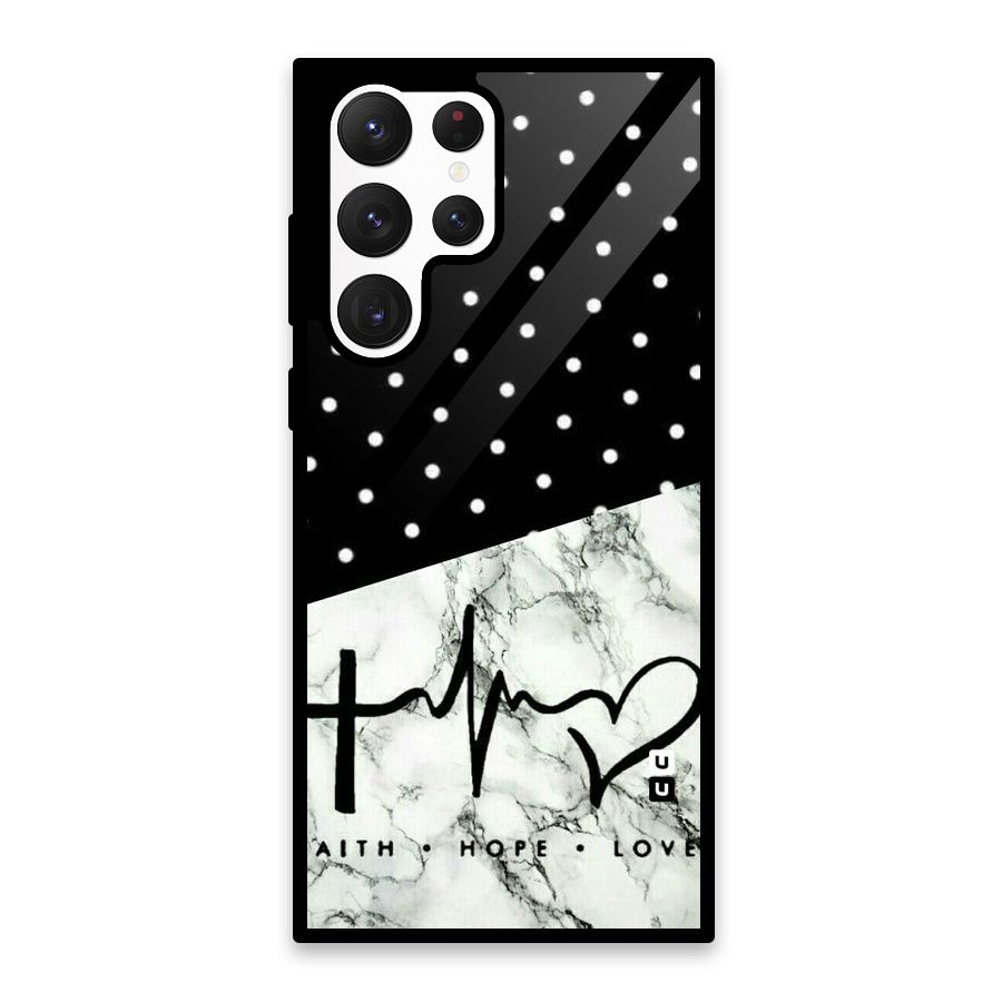 Faith Love Glass Back Case for Galaxy S22 Ultra 5G