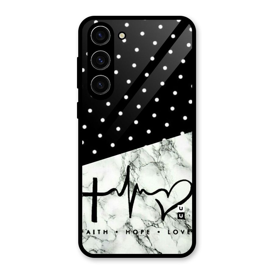Faith Love Glass Back Case for Galaxy S23 Plus