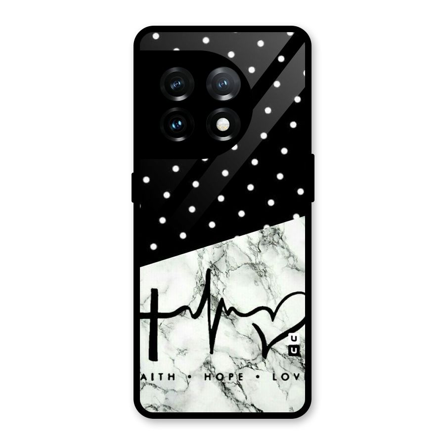 Faith Love Glass Back Case for OnePlus 11
