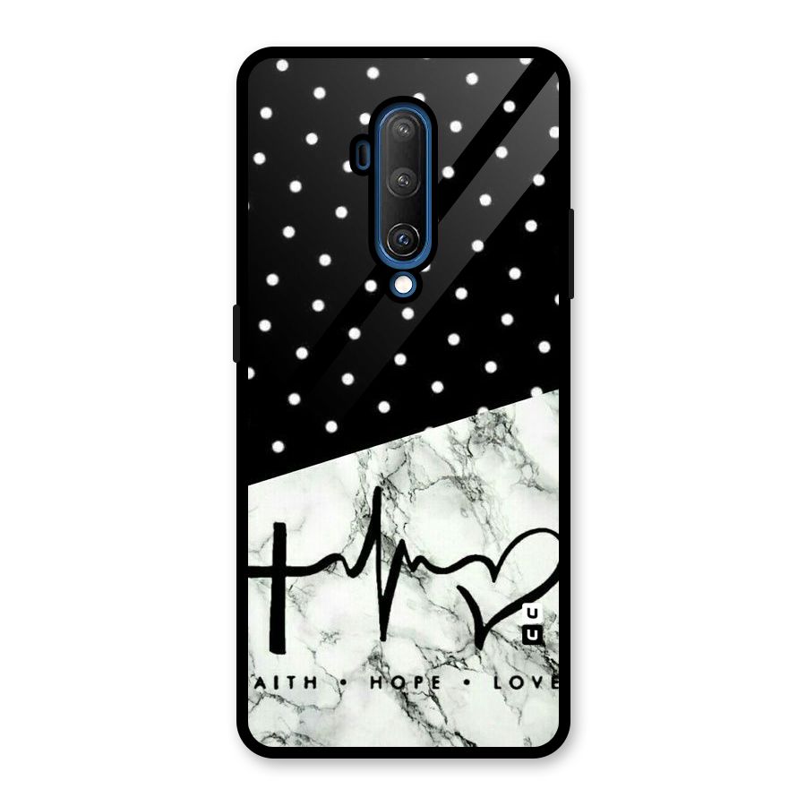 Faith Love Glass Back Case for OnePlus 7T Pro