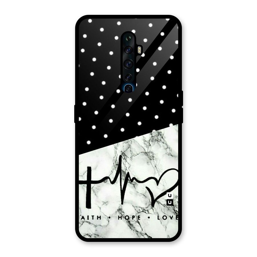 Faith Love Glass Back Case for Oppo Reno2 F