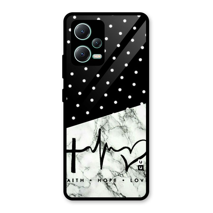 Faith Love Glass Back Case for Redmi Note 12 5G