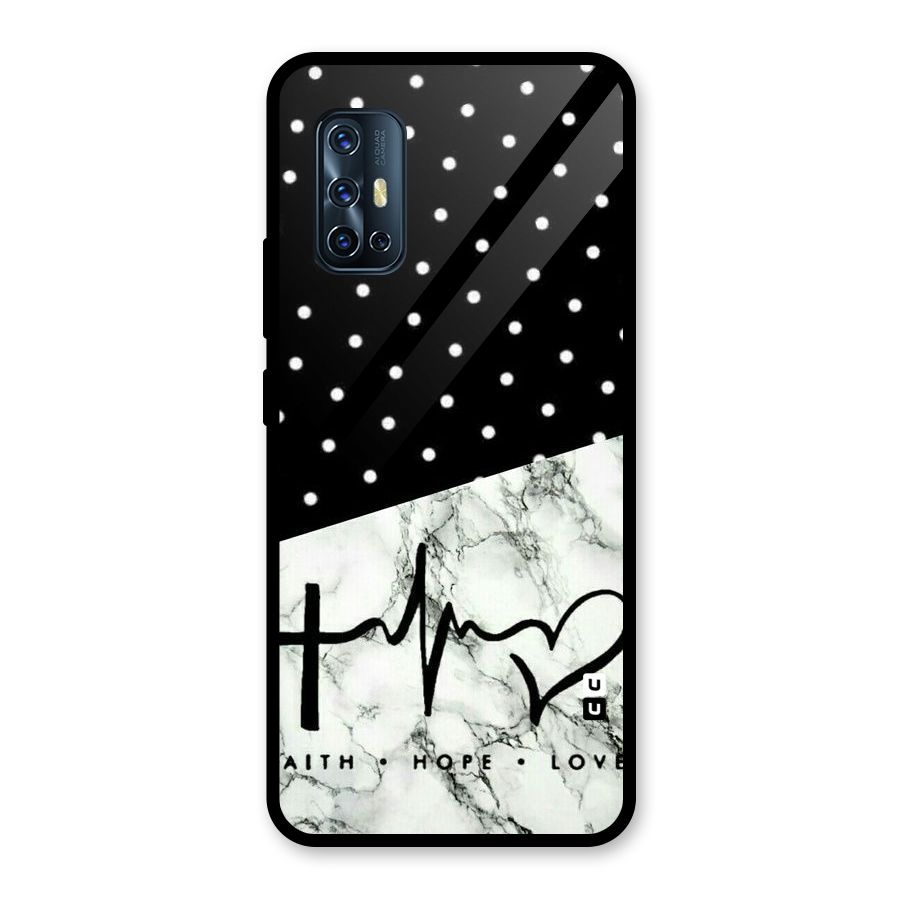 Faith Love Glass Back Case for Vivo V17