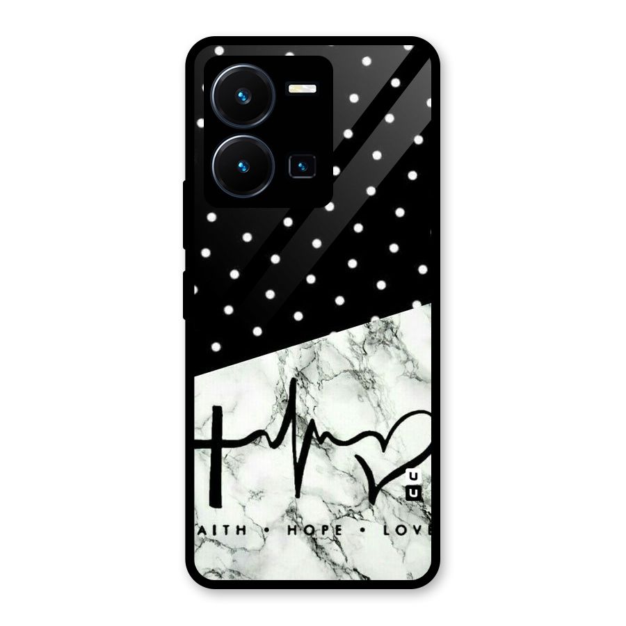 Faith Love Glass Back Case for Vivo Y35