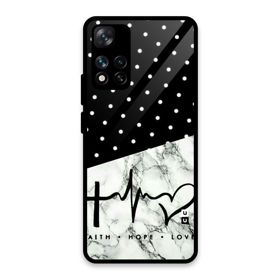 Faith Love Glass Back Case for Xiaomi 11i HyperCharge 5G