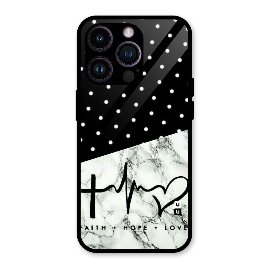 Faith Love Glass Back Case for iPhone 14 Pro
