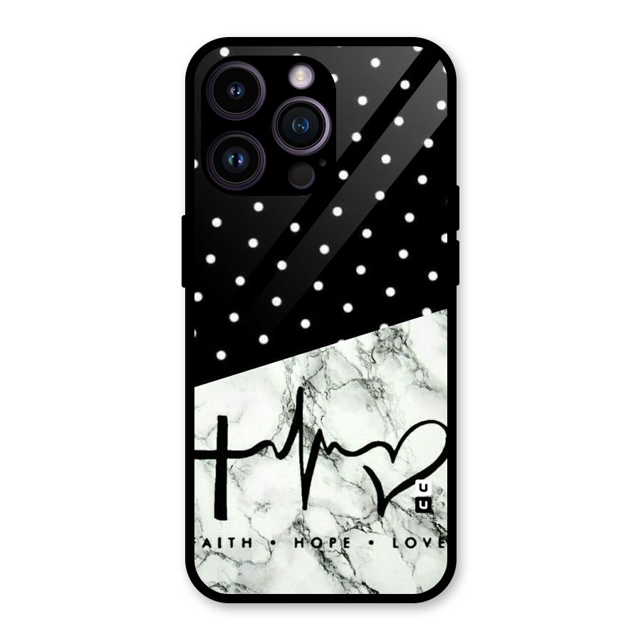 Faith Love Glass Back Case for iPhone 14 Pro Max