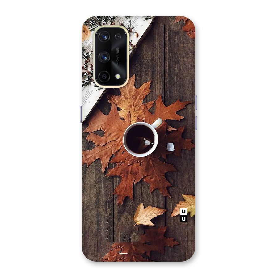 Fall Leaf Coffee Glass Back Case for Realme X7 Pro