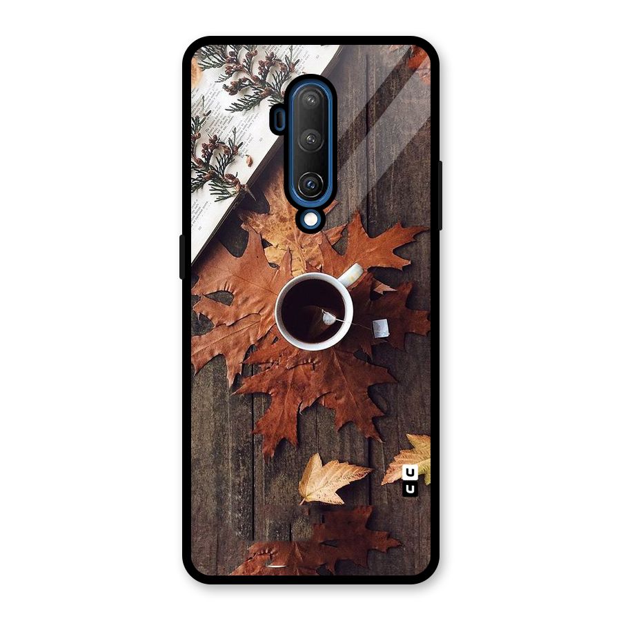 Fall Leaf Coffee Glass Back Case for OnePlus 7T Pro