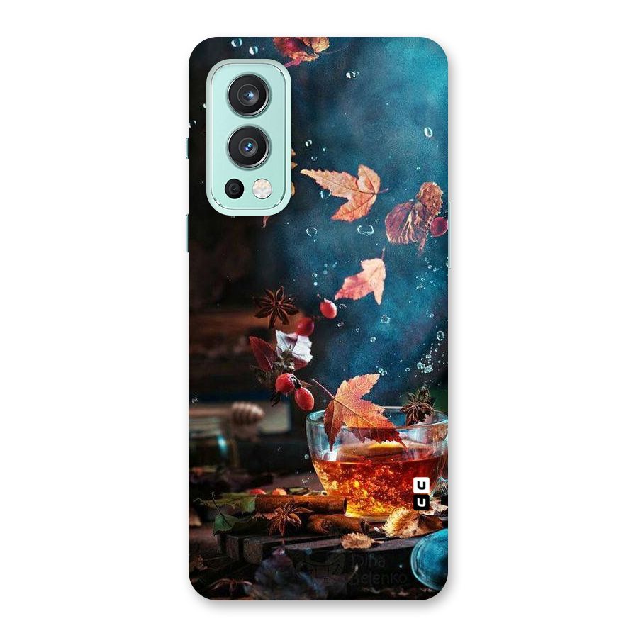 Falling Leaves Tea Back Case for OnePlus Nord 2 5G