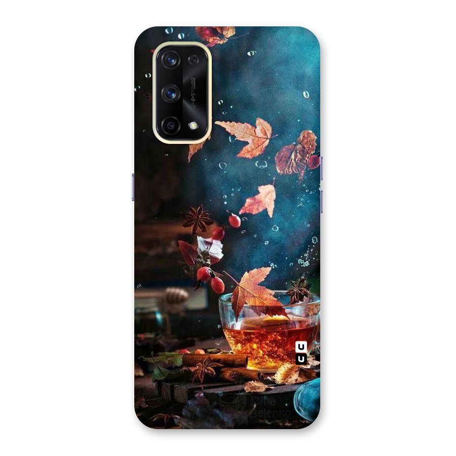 Falling Leaves Tea Glass Back Case for Realme X7 Pro