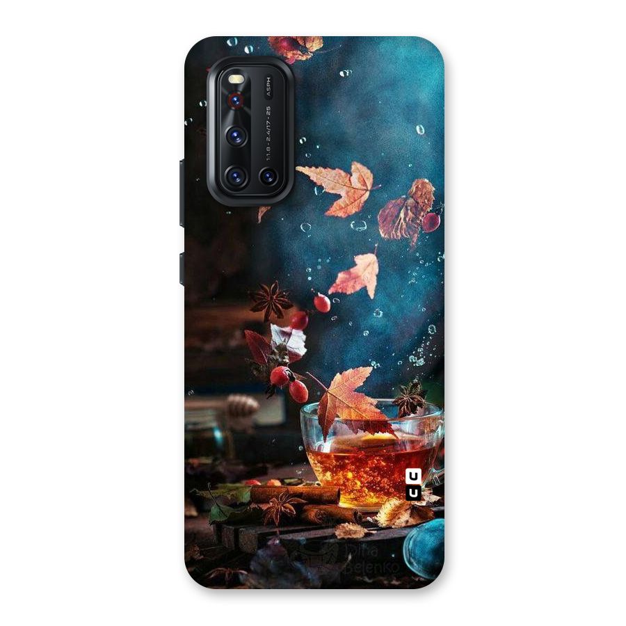 Falling Leaves Tea Back Case for Vivo V19
