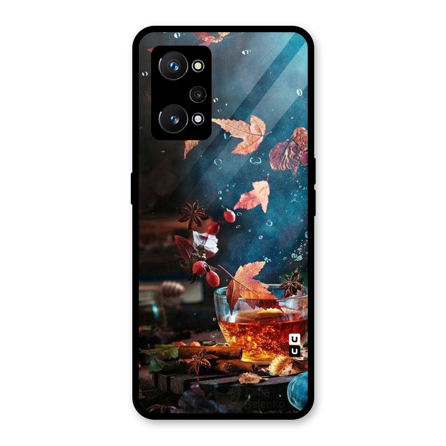 Falling Leaves Tea Glass Back Case for Realme GT Neo 3T
