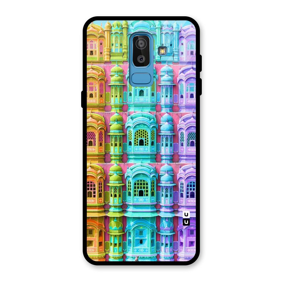 Fancy Architecture Glass Back Case for Galaxy J8