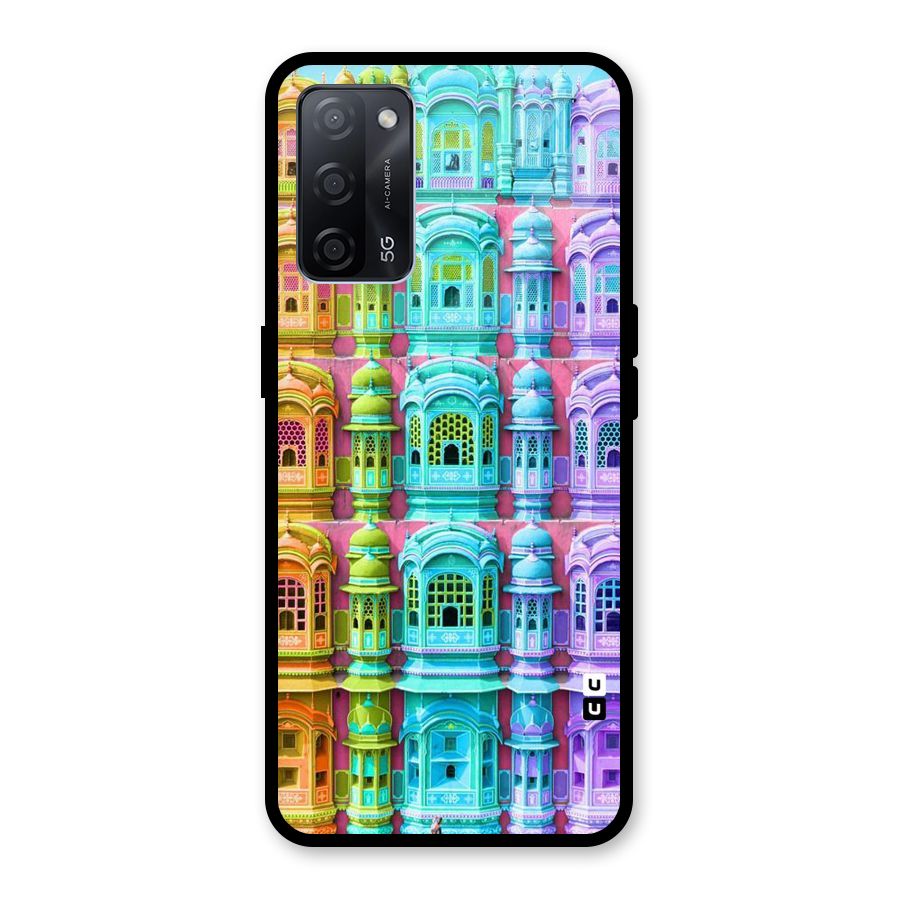 Fancy Architecture Glass Back Case for Oppo A53s 5G