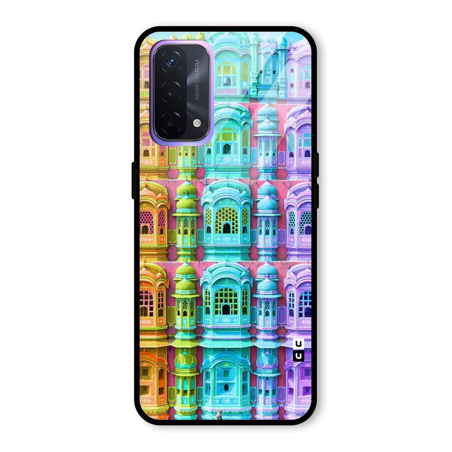 Fancy Architecture Glass Back Case for Oppo A74 5G