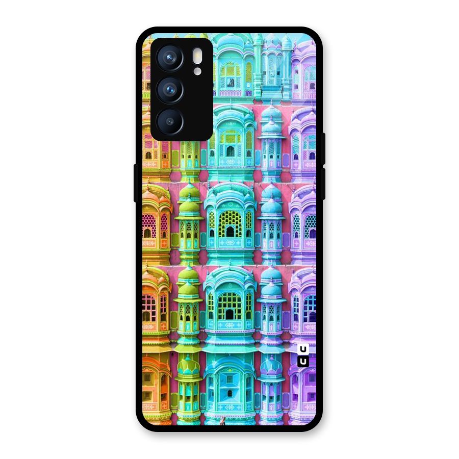 Fancy Architecture Glass Back Case for Oppo Reno6 5G