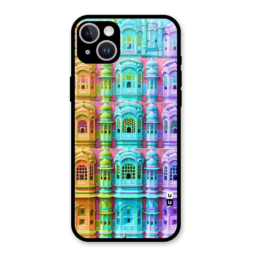 Fancy Architecture Glass Back Case for iPhone 14 Plus