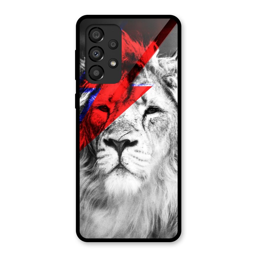 Fearless Lion Glass Back Case for Galaxy A33 5G