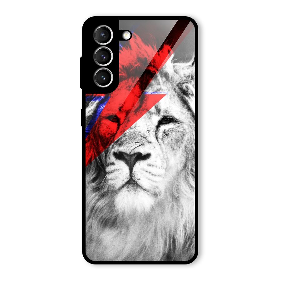 Fearless Lion Glass Back Case for Galaxy S21 5G