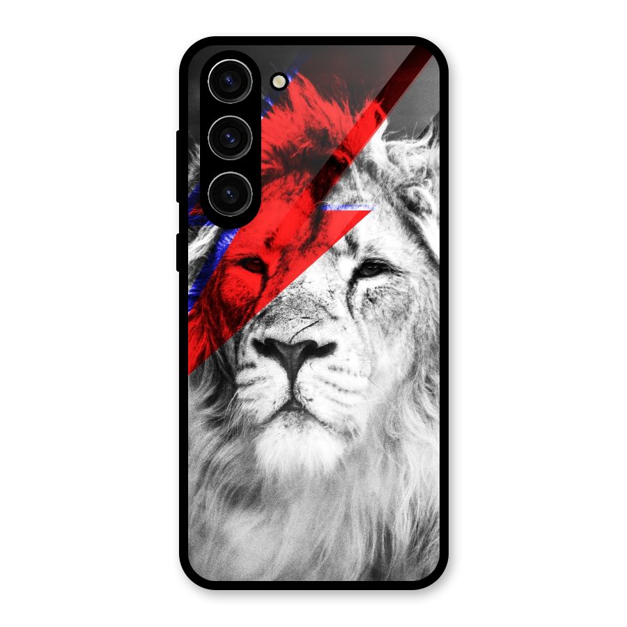 Fearless Lion Glass Back Case for Galaxy S23 Plus