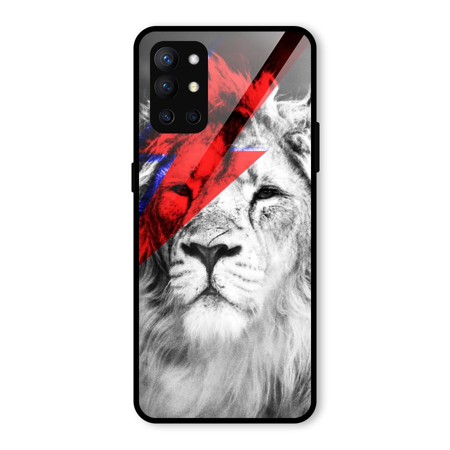 Fearless Lion Glass Back Case for OnePlus 9R