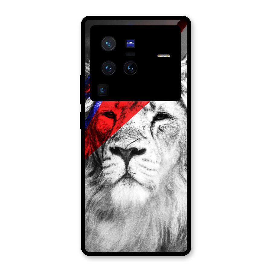Fearless Lion Glass Back Case for Vivo X80 Pro