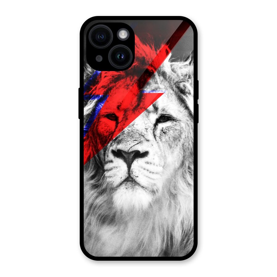 Fearless Lion Glass Back Case for iPhone 14
