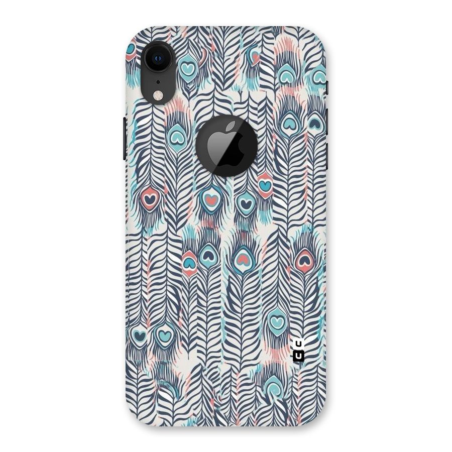 Feather Art Back Case for iPhone XR Logo Cut