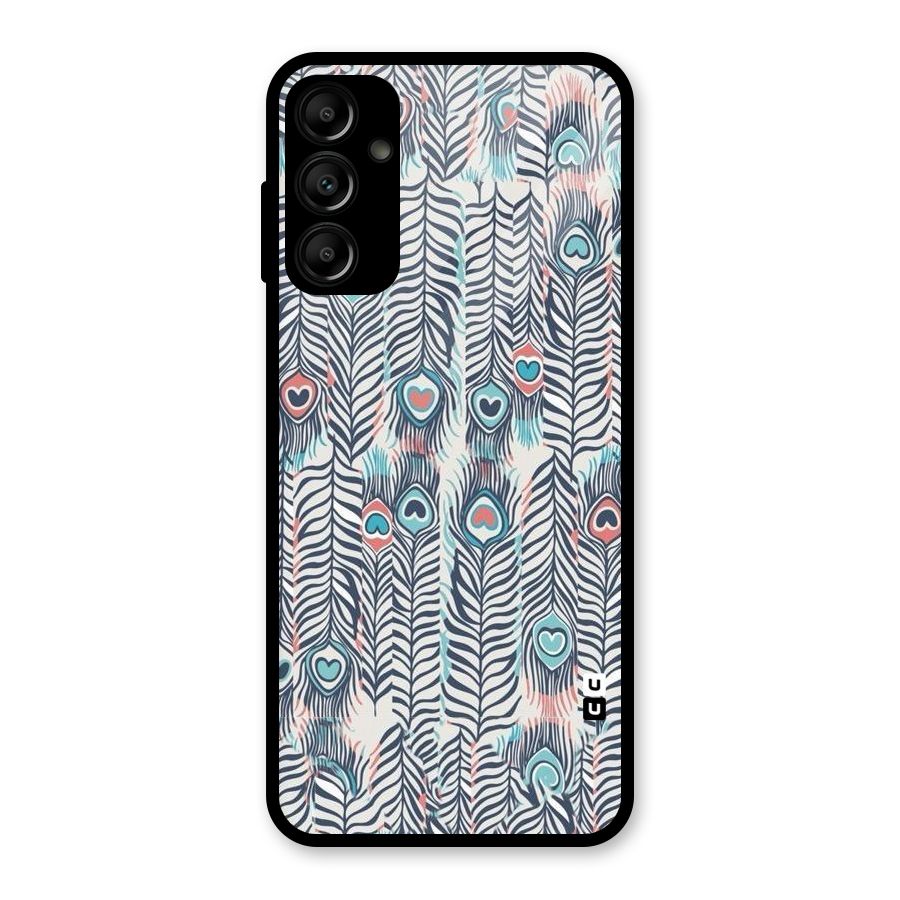Feather Art Glass Back Case for Galaxy A14 5G