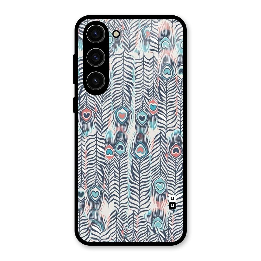 Feather Art Glass Back Case for Galaxy S23 Plus