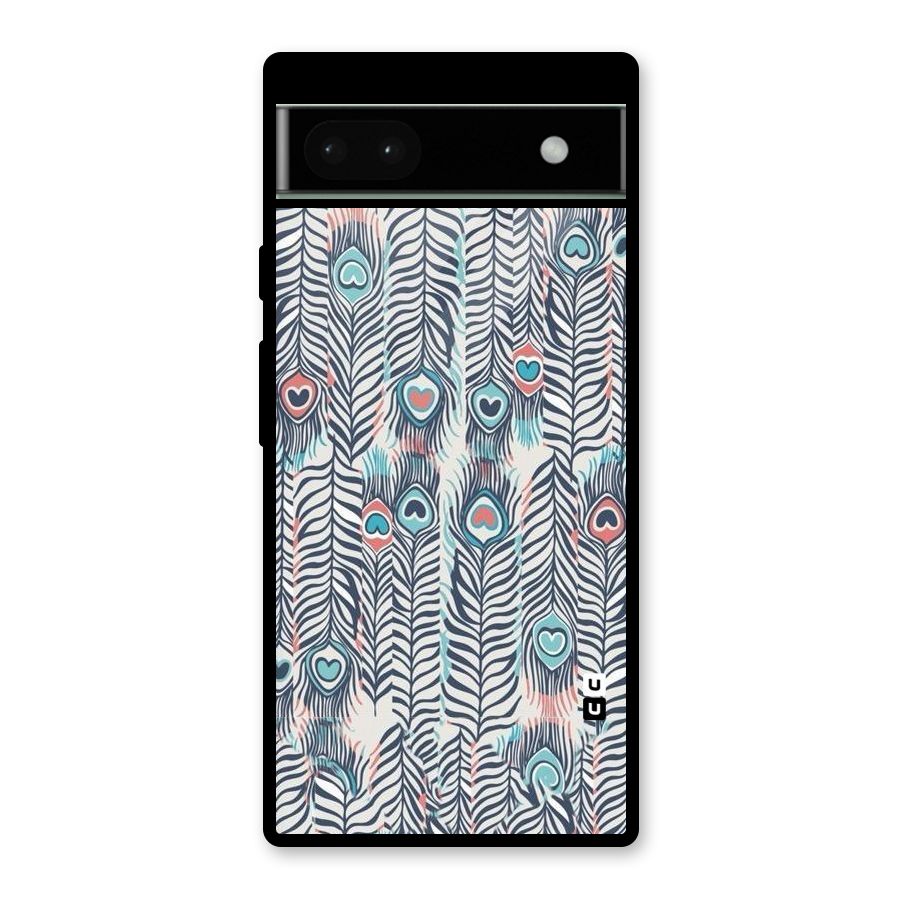 Feather Art Glass Back Case for Google Pixel 6a