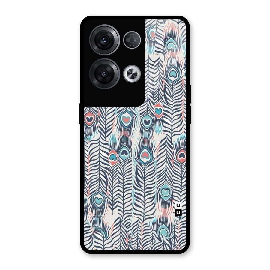 Feather Art Glass Back Case for Oppo Reno8 Pro 5G
