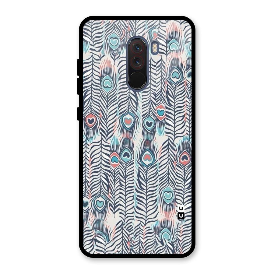 Feather Art Glass Back Case for Poco F1