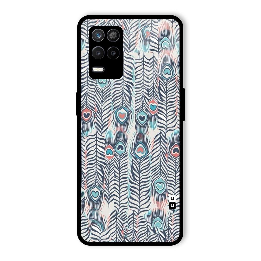 Feather Art Glass Back Case for Realme 8 5G