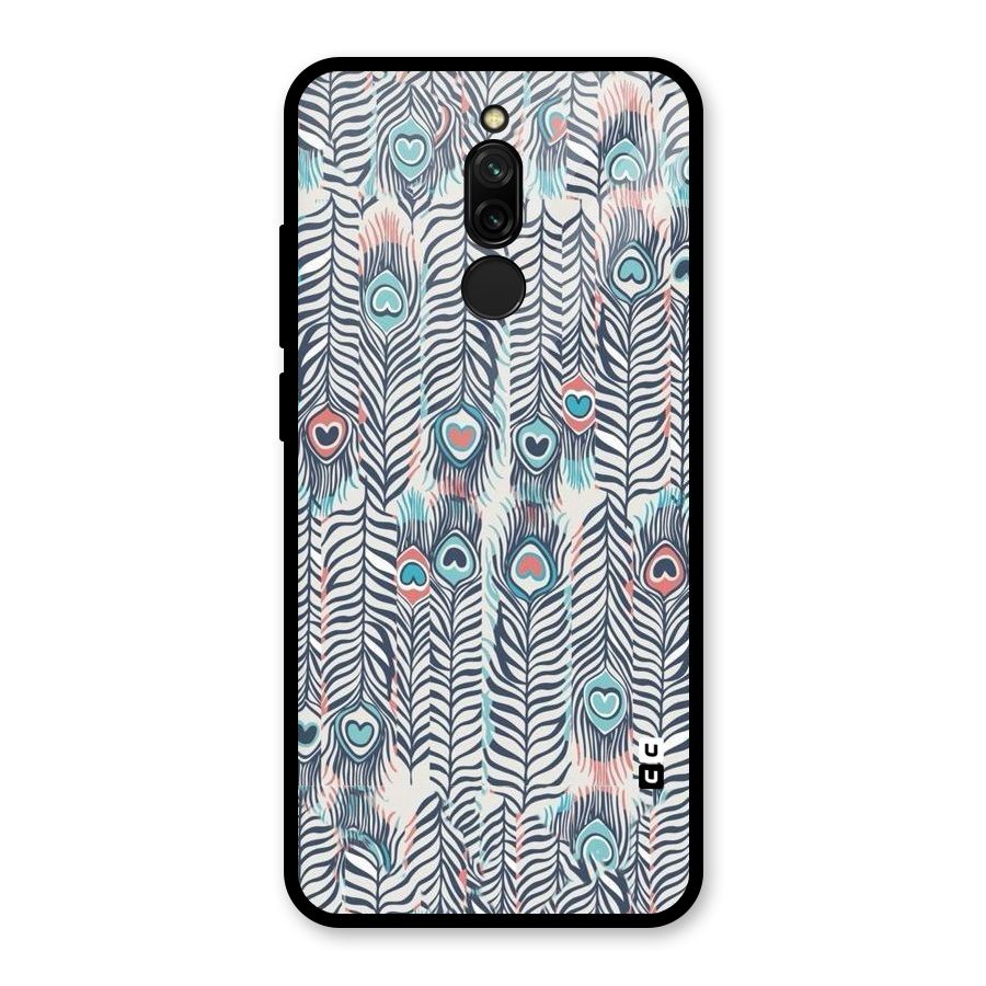Feather Art Glass Back Case for Redmi 8
