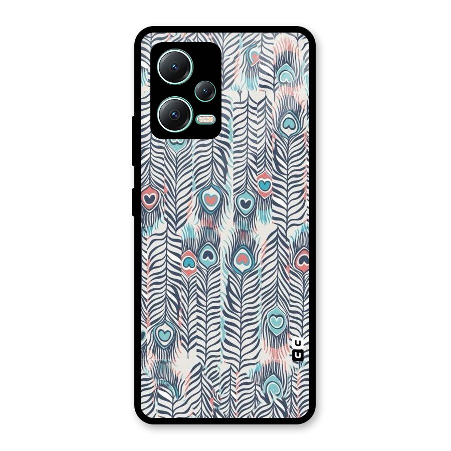 Feather Art Glass Back Case for Redmi Note 12 5G